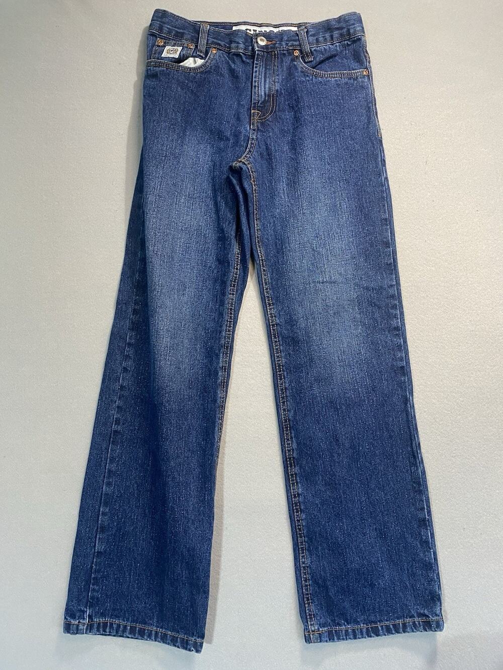 Boys Cinch Blue Wash Denim Jeans Size 14R (26x29) Straight Leg Cotton